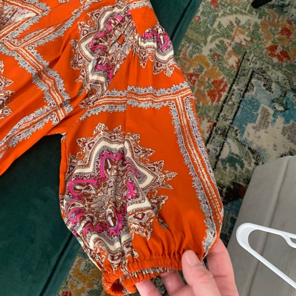 Porridge for Anthropologie Isabel mini dress.Medium Color Dark orange multi - Picture 5 of 10